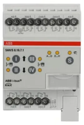 Zdjęcie produktu dla Stotz S&J Wyłącznik/ siłownik żaluzjowy 8gang 16A, REG SAH/S8.16.7.1 (2CDG110250R0011)