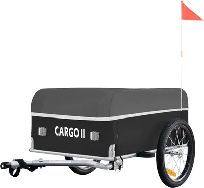 Produktbild von Tiggo VS Cargo II Fahrrad Lastenanhänger mit 130 Liter Volumen Klappbar Fahrradanhänger Transportanhänger