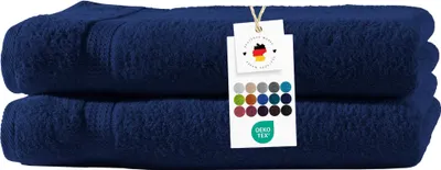 Produktbild von Duschtücher 70x140 cm aus 100% Baumwolle im 2er Set, Frottier Handtücher Set 500g/m2