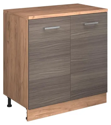 Image de Armoire d'extension Vicco Rion Gris noble/Chêne de force doré 80x46cm sans pente avec 2 portes, Model 60860