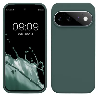 Produktbild von kwmobile Handyhülle für Google Pixel 11 / Pixel 11 Pro Hülle - Case Silikon - Kabelloses Laden - Schutzhülle Cover in Blaugrün
