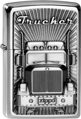 Produktbild von Zippo Benzin-Feuerzeug Trucker Emblem, unbefüllt