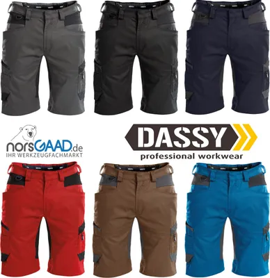 Productafbeelding van DASSY werkkortbroek AXIS, maat 44, bruin/anthraciet