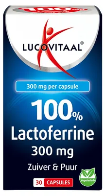 Productafbeelding van Lucovitaal 100% Lactoferrine 300 mg 30 capsules
