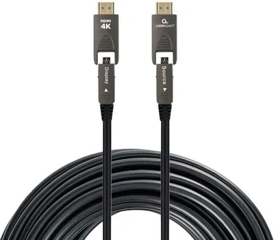 Obrázok produktu pre Gembird CCAP-HDMIDD-AOC-10M, 10 m, HDMI Type-A/HDMI Type-D, HDMI Type-A/HDMI Type-D, 18 Gbit/s, Čierna