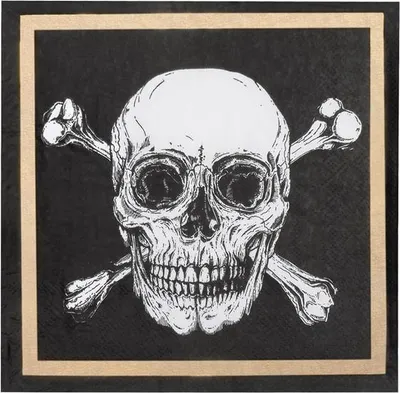 Produktbild von 20 Papierservietten - Piraten - ca. 33 x 33 cm