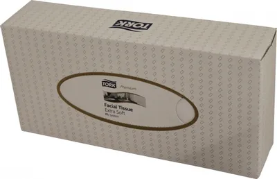 Produktbild von Tork® 130044 Kosmetiktücher - 20 x 20,8 cm, weiß, Box 100 Tücher