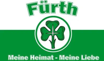 Produktbild von Flagge Fürth meine Heimat 90 x 150cm, Stoffgewicht ca. 100 g/m² -Fahne- Hissfahne- Hissflagge - Sturmflagge -zum hissen - keine billige Chinaqualität!