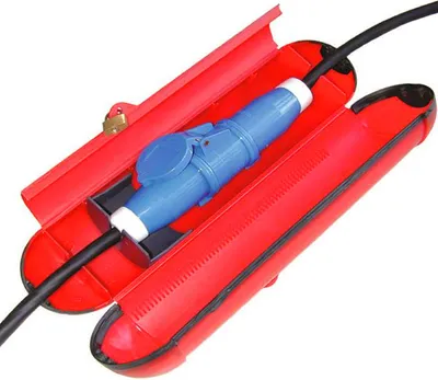 Produktbild von Kabelsafe Kabelbox CEE + Schuko Silikondichtung mit Schloss Wohnwagen Wohnmobil Caravan groß