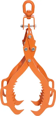 Immagine prodotto di Pinze per il sollevamento di tronchi, struttura in acciaio, elevata capacità di carico, arancione