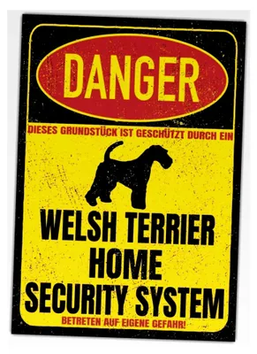 Produktbild von Welsh Terrier Warnschild für Privatgrundstück
