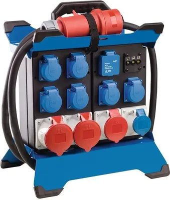 Obrázok produktu pre as-Schwabe Prenosný rozvádzač napájania CEE 400V 16A na 8x Schuko a 2x CEE IP44