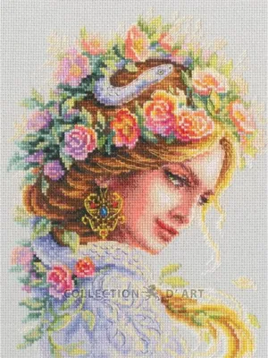 Produktbild von RTO Kreuzstich Stickpackung "Geheimnis", Zählmuster, 16,5x22cm