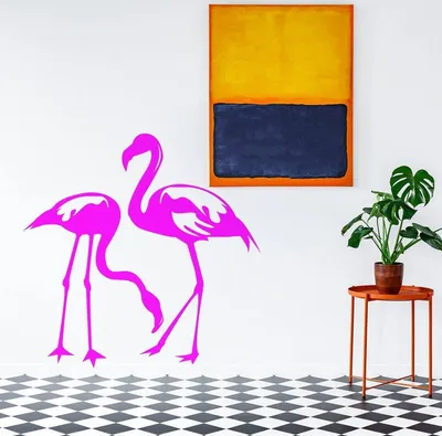 tropischer Flamingo – Decords Wandtattoo, Produktansicht 1