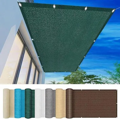 Produktbild von Famanu Balkonschirm Sichtschutz - Wetterfest - 120 x 400 cm - Dunkelgrün