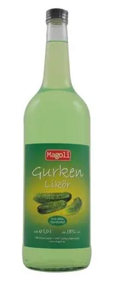 Produktbild von Gurkenlikör in der GASTRO Flasche (1,0 l / 18 % vol.)