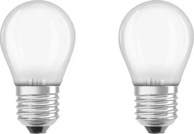 Immagine prodotto di 2 x Osram LED a filamento goccia 4W = 40W E27 opaco 470lm 827 bianco caldo 2700K