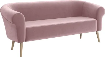 Produktbild von MEBLINI Mini Sofa 3-Sitzer für Wohnzimmer - Mini Lounge für drei Personen - Küchensofa - Sofa Klein - EMILIA - 3 - Rosa Samt