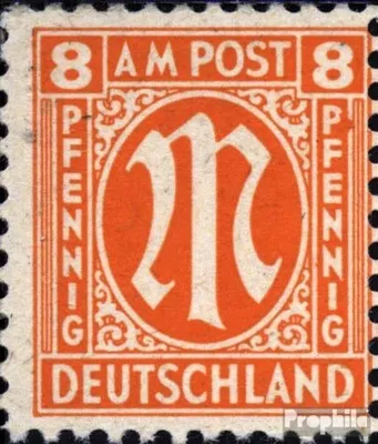 Produktbild von Briefmarken Bizone (Alliierte Besetzung) 1945 Mi 5II, rechtes P gebrochen (Feld 53) postfrisch AM-Post