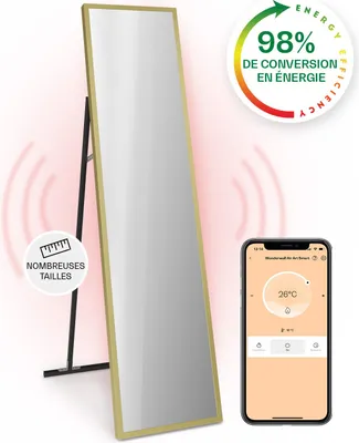 Image de Klarstein Smart Chauffage Infrarouge, 900W Radiateur Electrique, Contrôle via APP Mobile WiFi, Détection de Fenêtre Ouverte, IP24, Chauffage Mural Salle de Bain, Thermostat, Econome, Sans CO2
