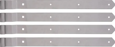 Produktbild von Alberts 845957 Ladenband, gekröpft, Abschluss abgerundet, Edelstahl, Rolle Ø13 mm, Größe 500 x 40 mm, 4er Set