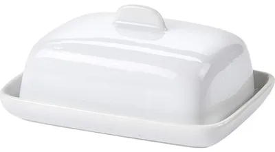 Produktbild von Stilvolle Sammlung kleiner Butterdosen - halbe Stücke perfekt aufbewahren, superweißem Keramik/Porzellan in vielen Varianten Klein Amsterdam ( L 9 cm H 4 cm )