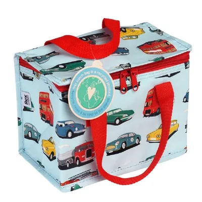 Produktbild von Isolierte Snacktasche Road Trip Kühltasche Lunchtasche ca. 21x16x12 cm Autos