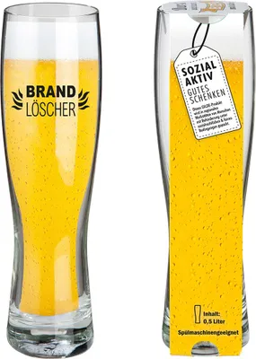 Produktbild von Gilde Weizenbierglas "Brandlöscher" Feuerwehr 52979