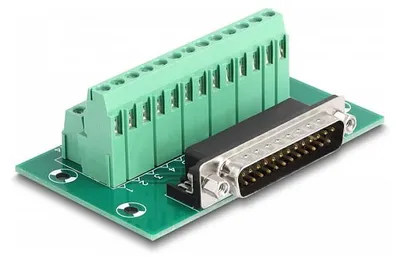 Image de D-Sub 25 Pin Stecker zu Terminalblock für Hutschiene