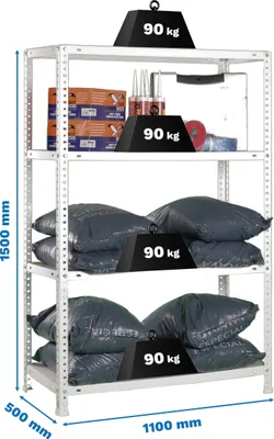Produktbild von COMFORT SUPERPLUS 4/500 GALVA-Metallregal