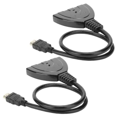 Obrázok produktu pre 2 ks rozbočovač HDMI s 3 portmi, multifunkčný rozbočovač s rozlíšením 4Kx2K pre LCD HD televízory