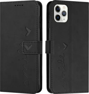 Produktbild von iPhone 16 Pro Max Hülle - Coverup Smile Klapphülle - Schwarz