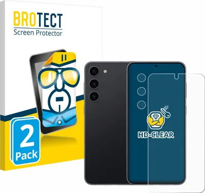 Produktbild von 2x Für Samsung Galaxy S23 (Display+Kamera) Schutzfolie BROTECT Displayschutz Display Schutz Folie Klar Transparent
