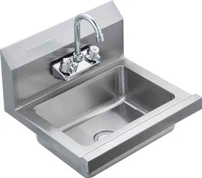 Immagine prodotto di SucceBuy Lavamano commerciale, Acciaio inox NSF, 17x12,8 pollici, Lavaggio a mano, Montaggio a parete, Ristorante/Casa, Tensione N/A, Materiale: Acciaio inox/Argento.