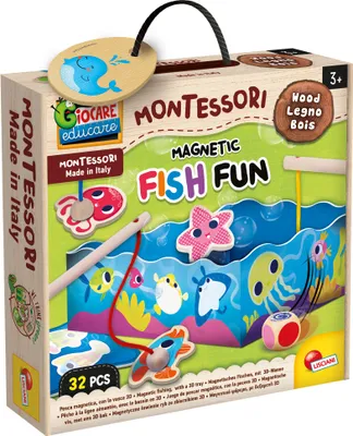 Produktbild von Lisciani 98354 - Montessori - Magnetic Fish Fun Magnetfischen Lernspiel Motorik Geschicklichkeit