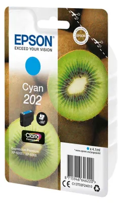 Produktbild von Epson Tintenpatrone cyan Claria Premium 202        T 02F2