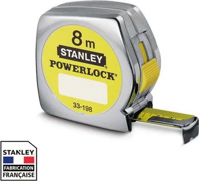 Immagine prodotto di Metro a nastro Powerlock Classic ABS Stanley, 8 m, rivestimento in Mylar, gancio con 3 rivetti