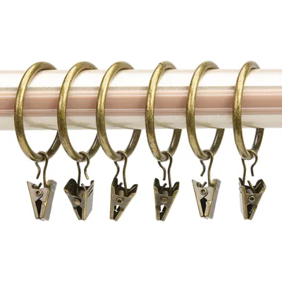 Produktbild von 14 Stück Clip-Ringe für Vorhangpaneele, diese Vorhang-Clip-Ringe gelten auch für Gardinenstangen,(40×38mm)