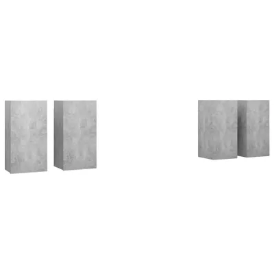 Produktbild von vidaXL TV-Schränke 4 Stk. Betongrau 30,5x30x60 cm Holzwerkstoff