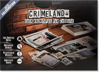 Produktbild von Krimispiel Premium Escape Room Spiel für Erwachsene Detektivspiel mit Tatort Feeling Akte Falkenstein