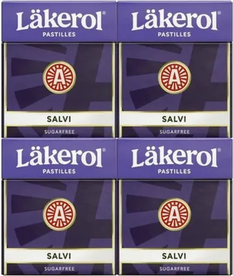 Produktbild von 10x Läkerol Salvi Lakritz 4x 25g