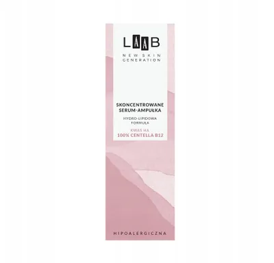A product shot of a skincare serum bottle with branding and product details.
