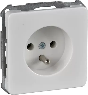 Produktbild von Schneider Electric 205504, Typ F, 2P+E, Weiß, Duroplast, IP20, WEEE, REACh
