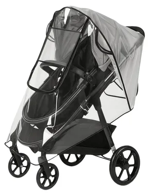 Produktbild von Regenschutz für Kinderwagen – mit großem Sichtfenster