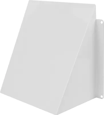 Produktbild von Wetterschutzhaube Ablufthaube Wetterschutz Lüftungsgitter verzinkter Stahl 200 x 200 mm weiß (RAL9016)