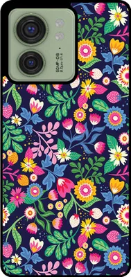 Produktbild von Smartphonica Phone Case Fit für Motorola Edge 40 mit Blumendruck - TPU zurück Abdeckung Fall Blumendesign