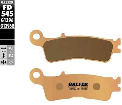 Zdjęcie produktu dla Klocki hamulcowe Galfer - metal spiekany