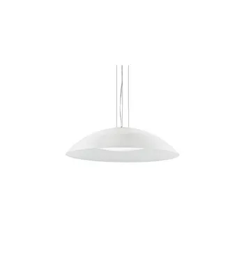 Produktbild von Moderne Aufhängung Lena Glas Weiß 3 Lichter E27 D74Cm
