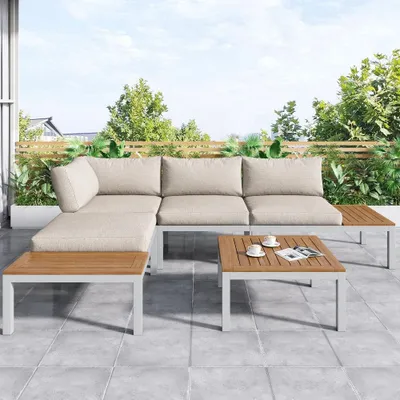 Image de Fauteuil de relaxation - Chaise de jardin - Canapé lounge - Fauteuil - Structure en métal galvanisé