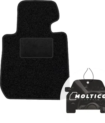 Image de moto-MOLTICO tapis de sol conducteur voiture velours côté conducteur tapis de voiture noir tapis conducteur 1 pièce adapté à la BMW Série 3 F30 F31 2011-2019